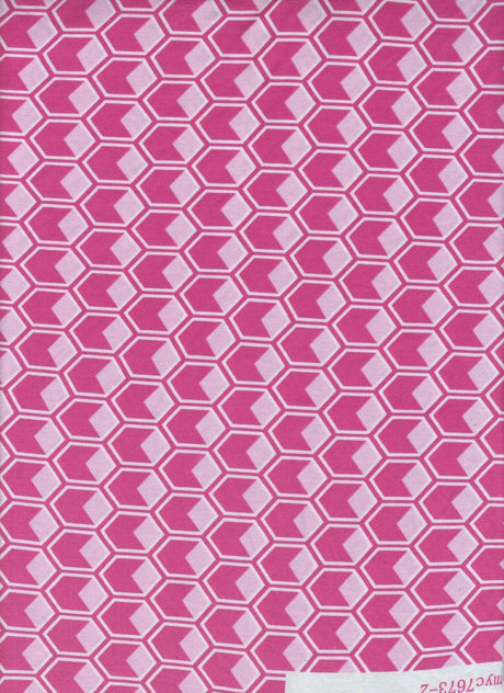 1 Yard DTY Geo Print Knit Fabric 180 GSM, 58/60? Wide Polyester Spandex Blend