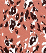 1 Yard DTY Animal Print Knit Fabric 180 GSM, 58/60'' Wide Polyester Spandex Blend Rust