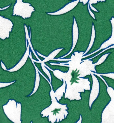 1 Yard Floral Techno Crepe Knit Fabric 220 GSM, 58/60'' Wide Polyester Spandex Blend