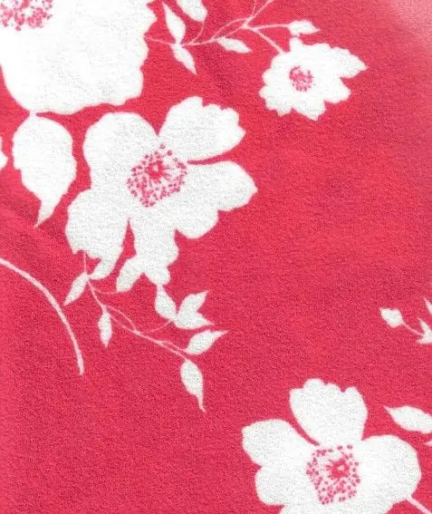 Floral Techno Crepe Fabric 1 Yard Soft Stretch Print 58/60" Wide