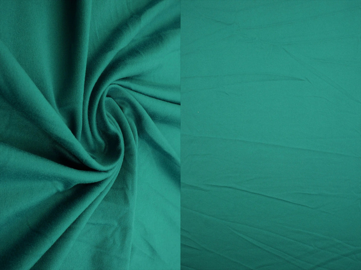 1 Yard Solid DTY Brushed Knit Fabric, 58/60'' Wide Polyester Spandex Blend