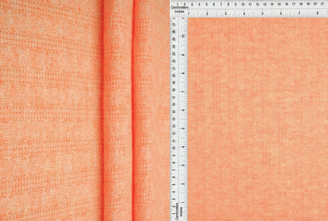 Jacquard Cable Knit Sweater Fabric, Heavyweight Stretch Polyester Spandex 58/60” Wide