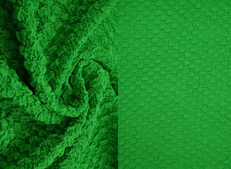 1 Yard Cauliflower Jacquard Knit Fabric, 59/60? Wide Polyester Spandex Blend