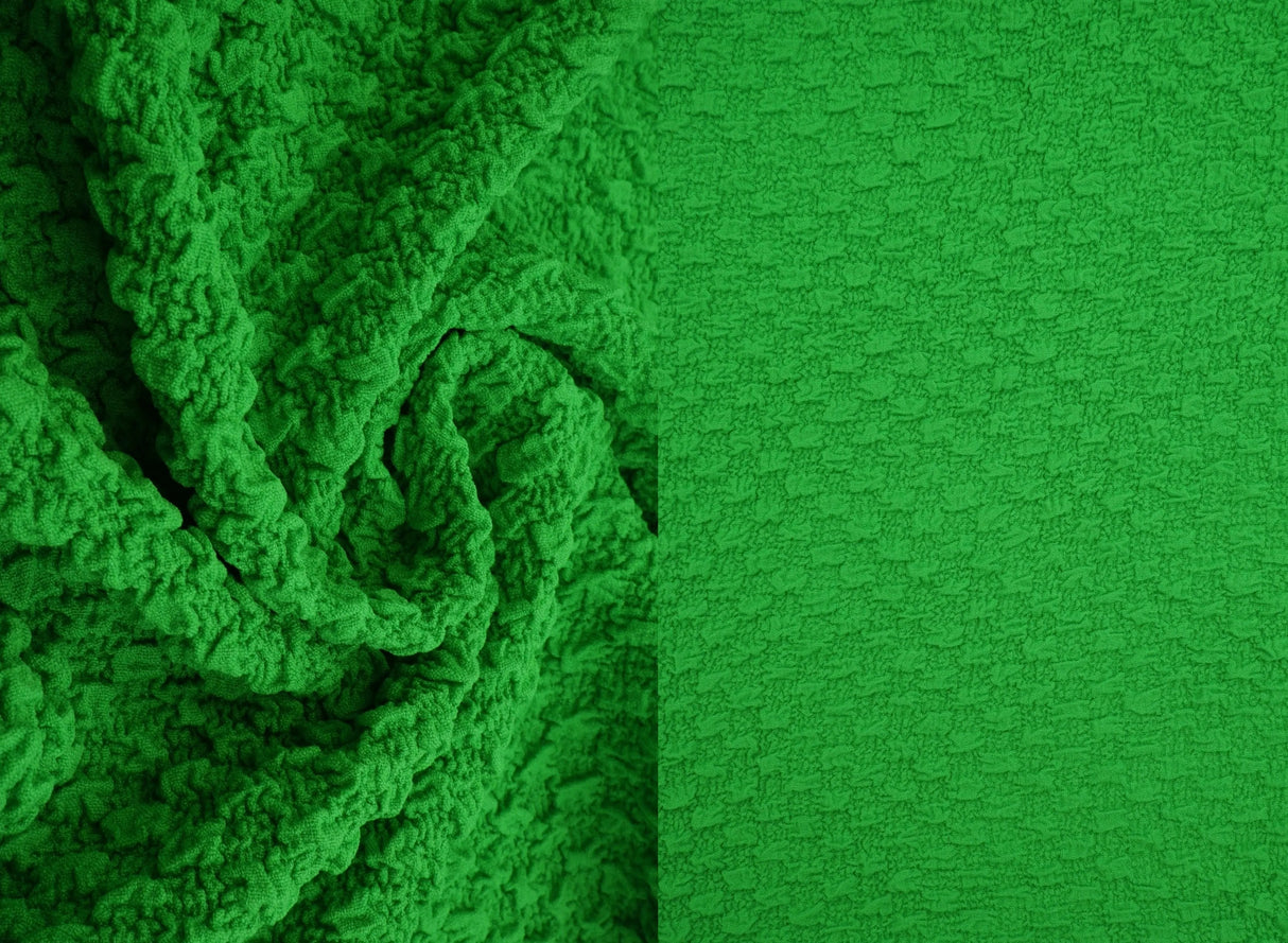 1 Yard Cauliflower Jacquard Knit Fabric, 59/60? Wide Polyester Spandex Blend
