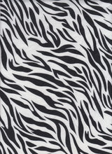 1 Yard Brushed DTY Zebra Print Knit Fabric 170 GSM, 58/60'' Wide Polyester Spandex Blend