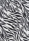 1 Yard Brushed DTY Zebra Print Knit Fabric 170 GSM, 58/60'' Wide Polyester Spandex Blend