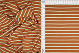 Striped Viscose Crepe Fabric 1 Yard Soft Draping Texture Lightweight 58/60" Wide