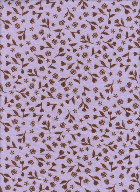 1 Yard DTY Brushed Ditsy Print Knit Fabric, 58/60'' Wide Polyester Spandex Blend