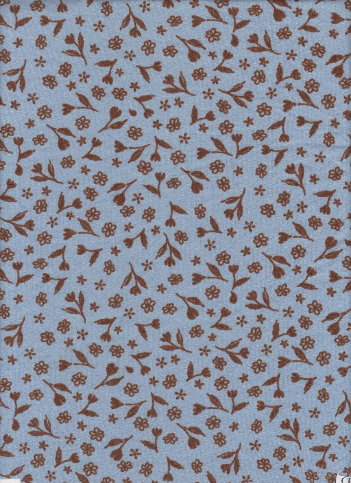 1 Yard DTY Brushed Ditsy Print Knit Fabric, 58/60'' Wide Polyester Spandex Blend