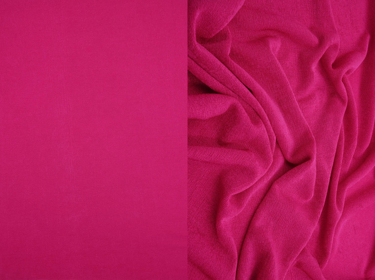 1 Yard Slinky Rib 1x1 Solid Knit Fabric 240 GSM, 52/54? Wide Polyester Spandex Blend