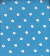 1 Yard Brushed DTY Polka Dot Knit Fabric, 58/60? Wide Polyester Spandex Blend