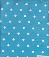 1 Yard DTY Brushed Polka Dots Print Fabric 170 GSM Polyester Spandex Blend 58/60" Width