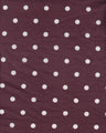 Polka Dot Brushed DTY Knit Fabric Soft Stretch Material 58/60" Wide