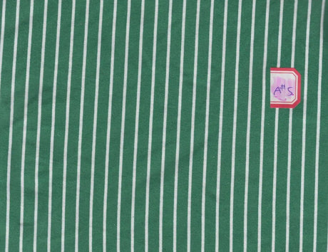 1 Yard Vertical Stripe DTY Brushed Knit Fabric Soft Stretch Polyester Spandex 58/60 Inches Wide