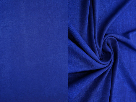 1 Yard Slinky 1x1 Rib Knit Fabric with Foil Finish 240 GSM, 52'' Wide Polyester Spandex Blend