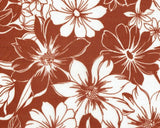 1 Yard Bodre Interlock Pleated Flower Print Knit Fabric 150 GSM, 58/59'' Wide 100% Polyester