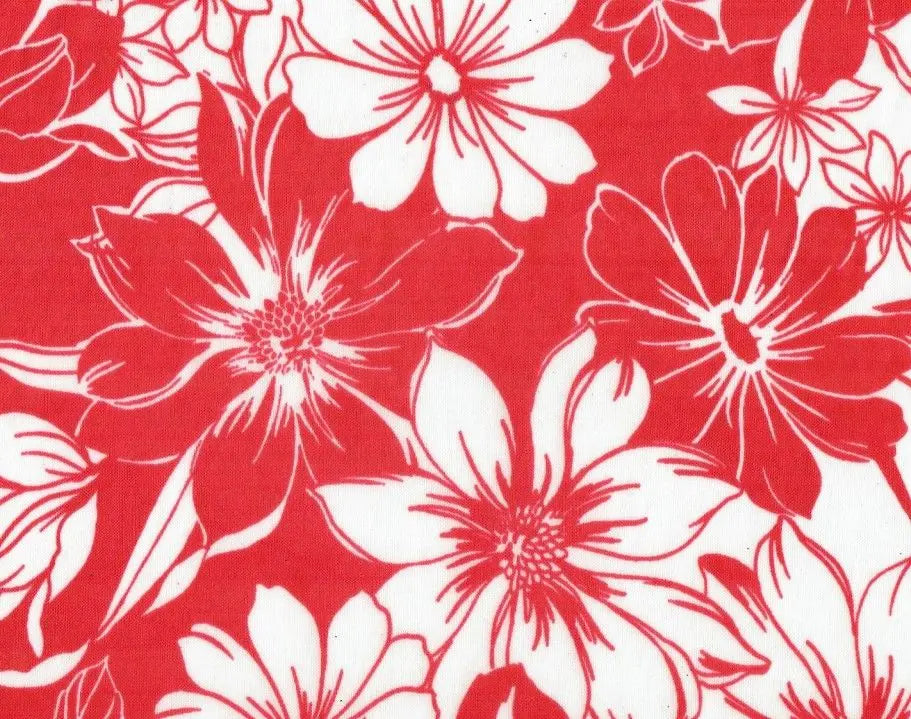1 Yard Bodre Interlock Pleated Flower Print Knit Fabric 150 GSM, 58/59? Wide 100% Polyester