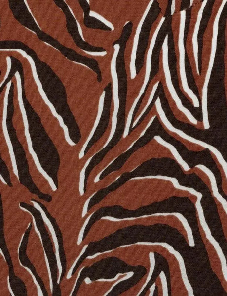 Brushed DTY Zebra Knit Soft Stretch Fabric with Animal Print 58/60" Width