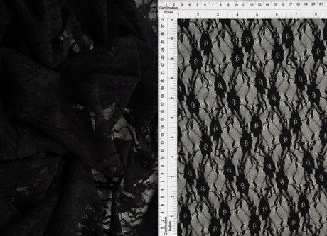1 Yard Stretch Lace Fabric, 58/60? Wide Nylon Spandex Blend