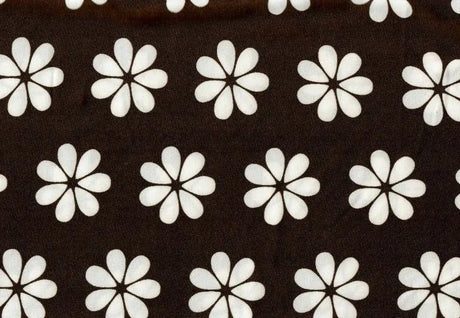 Lightweight DTY Knit with Floral Print, Soft Stretch Flower Fabric, 58/60" Wide
