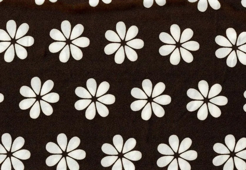 Lightweight DTY Knit with Floral Print, Soft Stretch Flower Fabric, 58/60" Wide