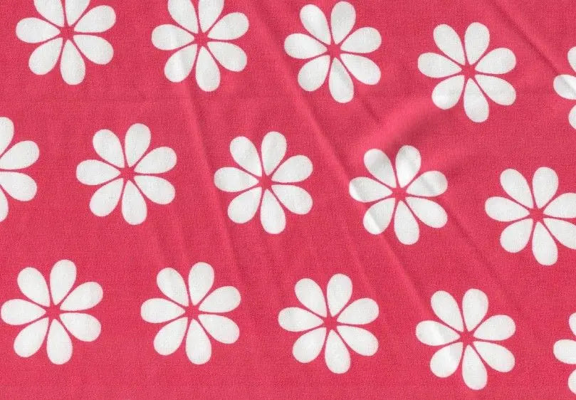 Lightweight DTY Knit with Floral Print, Soft Stretch Flower Fabric, 58/60" Wide