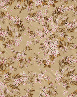 1 Yard Brushed DTY Floral Print Knit Fabric 170 GSM, 58/60'' Wide Polyester Spandex Blend