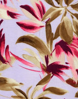 Tropical Leaf Print Fabric DTY Brushed Knit Soft Stretch 58/60" Wide