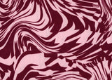 1 Yard DTY Abstract Print Knit Fabric, 58/60? Wide Polyester Spandex Blend