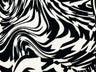 1 Yard DTY Abstract Print Knit Fabric 180 GSM, 58/60? Wide Polyester Spandex Blend