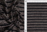 1 Yard Velvet Slinky Lurex Stripe Knit Fabric 200 GSM, 56/58'' Wide Nylon Metallic Spandex Blend Back/Rose Gold
