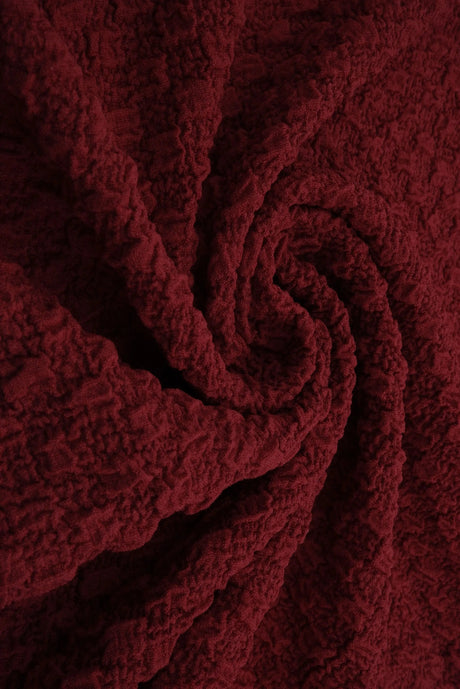 1 Yard Textured Cauliflower Jacquard Knit Fabric 59/60 Inch Wide Ultra Plush Heavyweight Material for Cozy Loungewear & Upholstery