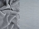 1 Yard Bodre Pleated Jersey Knit Fabric with Foil 150 GSM, 58/60'' Wide 100% Polyester