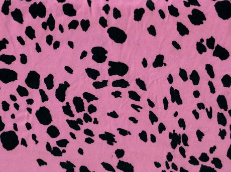 1 Yard Brushed DTY Animal Print Knit Fabric 170 GSM, 58/60? Wide Polyester Spandex Blend