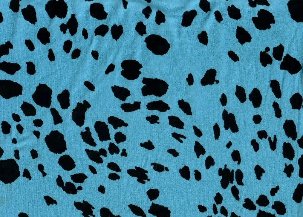 1 Yard Brushed DTY Animal Print Knit Fabric 170 GSM, 58/60'' Wide Polyester Spandex Blend