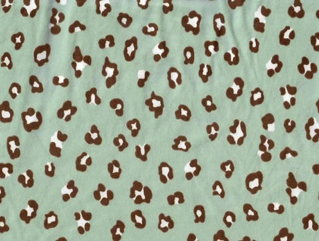 1 Yard Brushed DTY Animal Print Knit Fabric 170 GSM, 58/60'' Wide Polyester Spandex Blend