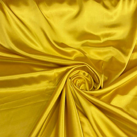 1 Yard Premium 250 GSM Bridal Stretch Satin Fabric Glossy Soft Material for Gowns 60 Inch Width 100% Polyester