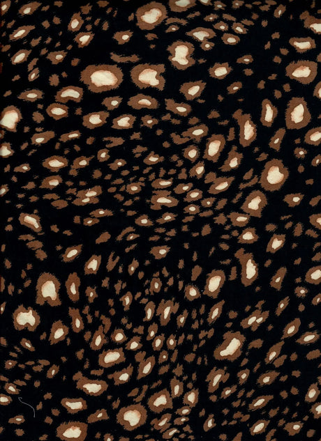Soft Brushed DTY Knit Animal Print Stretch Fabric 58/60" Wide