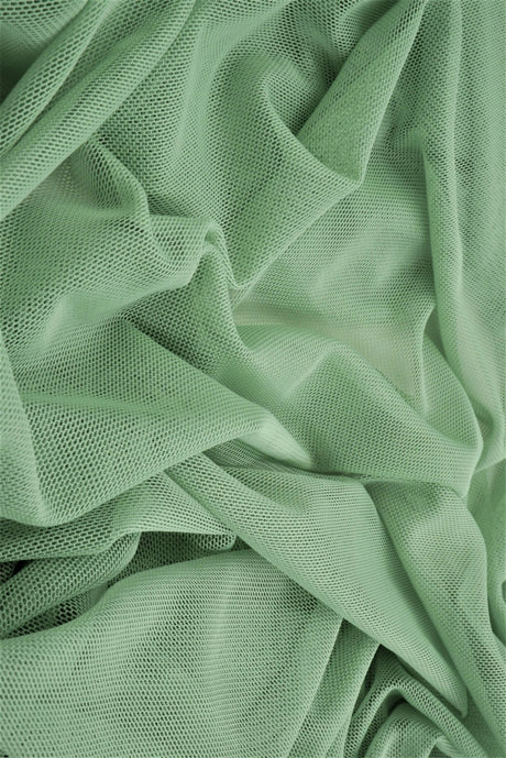 1 Yard Polyester Spandex Mesh Fabric Solid Color Soft Lightweight Stretch 58/60" Width