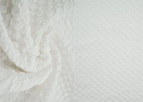 1 Yard Cauliflower Jacquard Knit Fabric 280 GSM, 59/60'' Wide Polyester Spandex Blend