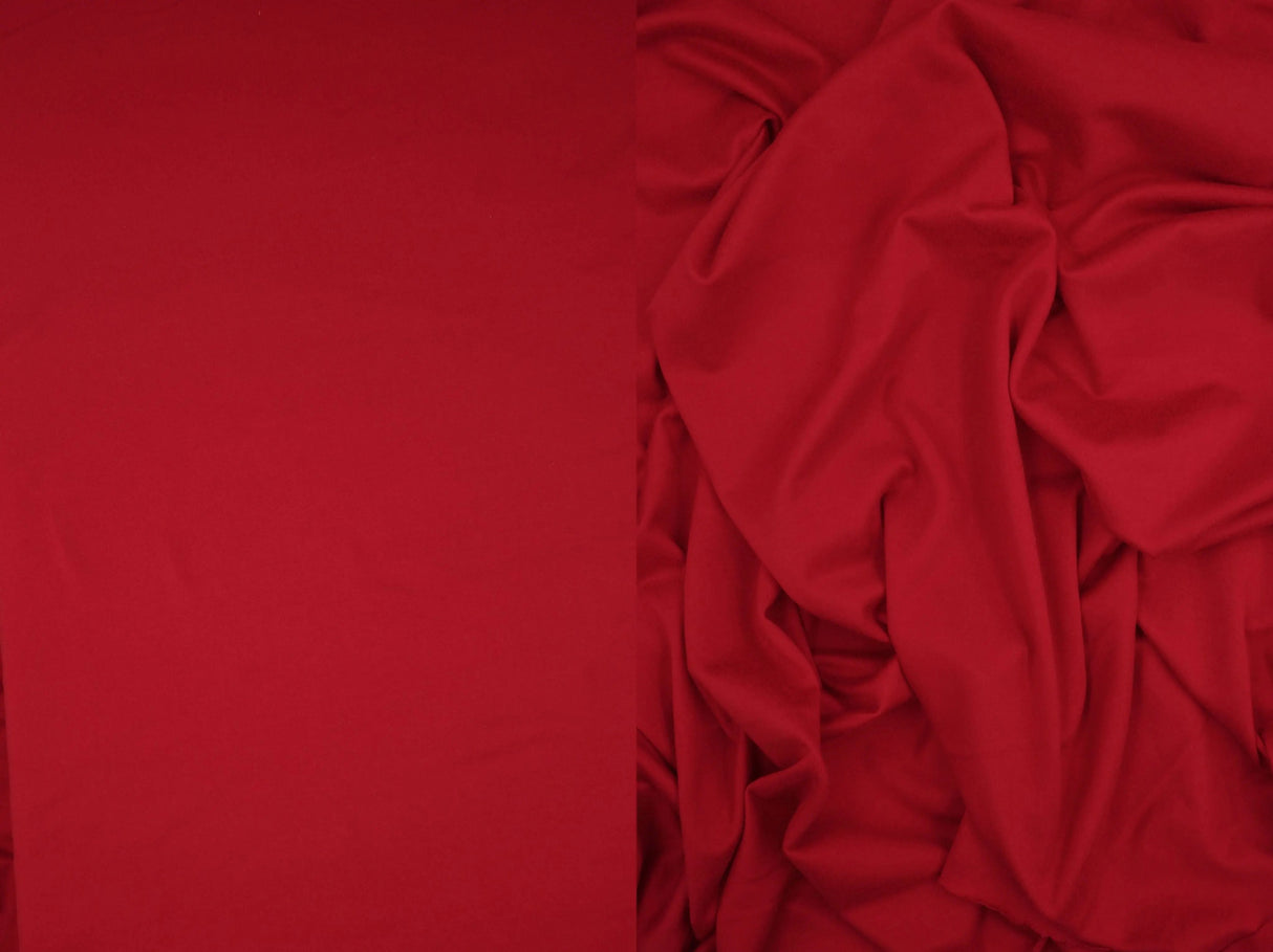 1 Yard DTY Brushed Solid Knit Fabric, 58/60'' Wide Polyester Spandex Blend