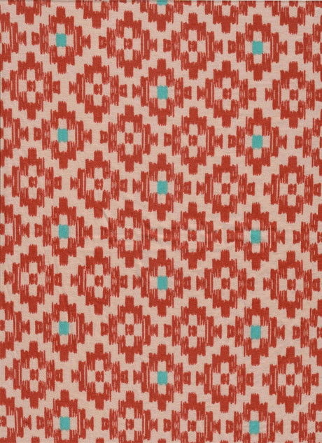 1 Yard Brushed DTY Geo Tribal Print Fabric 170 GSM Polyester Spandex Blend 58/60" Width