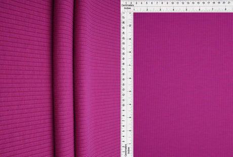 1 Yard Heavy Yummy Rib Knit Fabric 280 GSM, 48/50'' Wide Polyester Rayon Spandex Blend