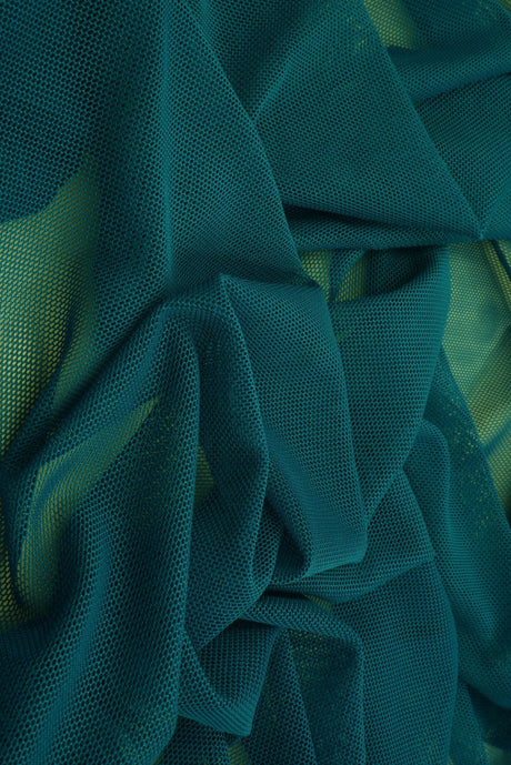 1 Yard Polyester Spandex Mesh Fabric Solid Color Soft Lightweight Stretch 58/60" Width