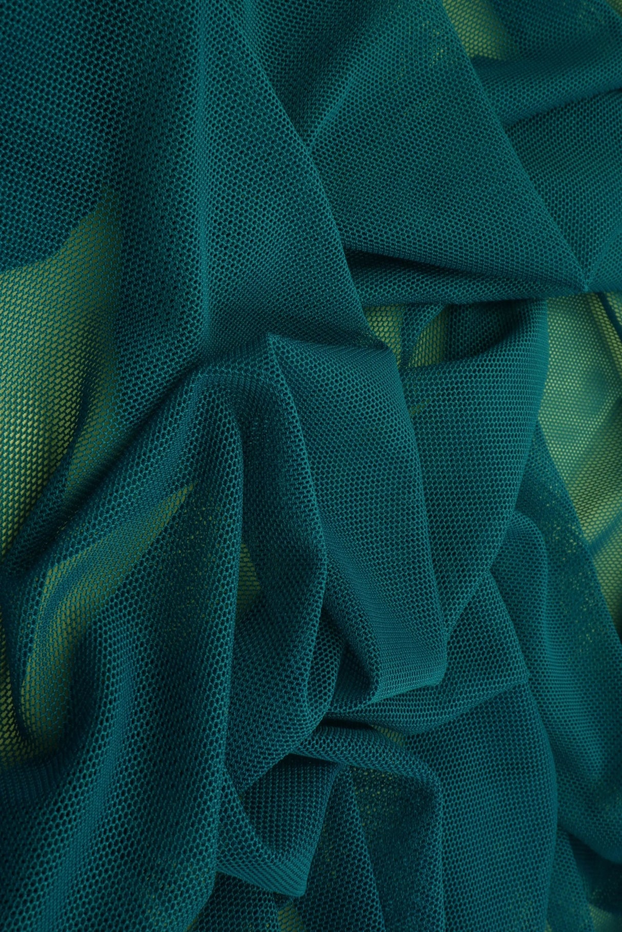 1 Yard of Solid Polyester Spandex Mesh Fabric Poly Span, 58/60'' Width