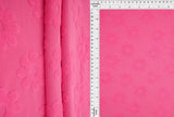 1 Yard Daisy Floral Towel Jacquard Knit Fabric 250 GSM, 58/60'' Wide Polyester Spandex Blend