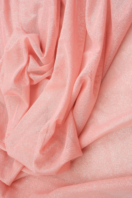 1 Yard Foil Mesh Knit Fabric, 58/60'' Wide Polyester Spandex Blend