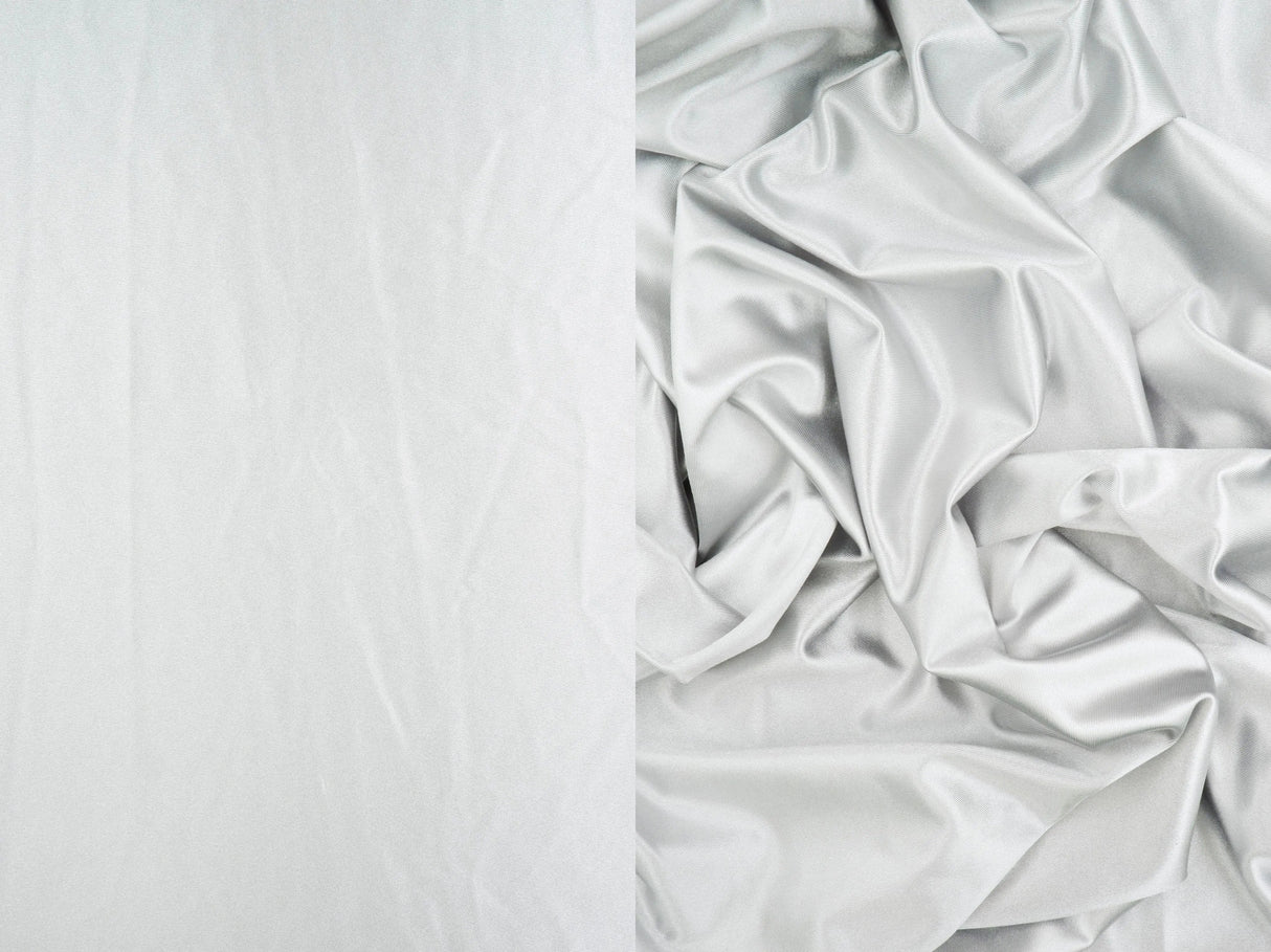 1 Yard Stretch Bridal Satin Fabric 250 GSM, 58/60'' Wide Polyester Spandex Blend