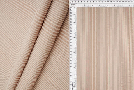 1 Yard Variegated Jacquard Rib Fabric 52/54 Inch Wide Polyester Rayon Spandex Blend