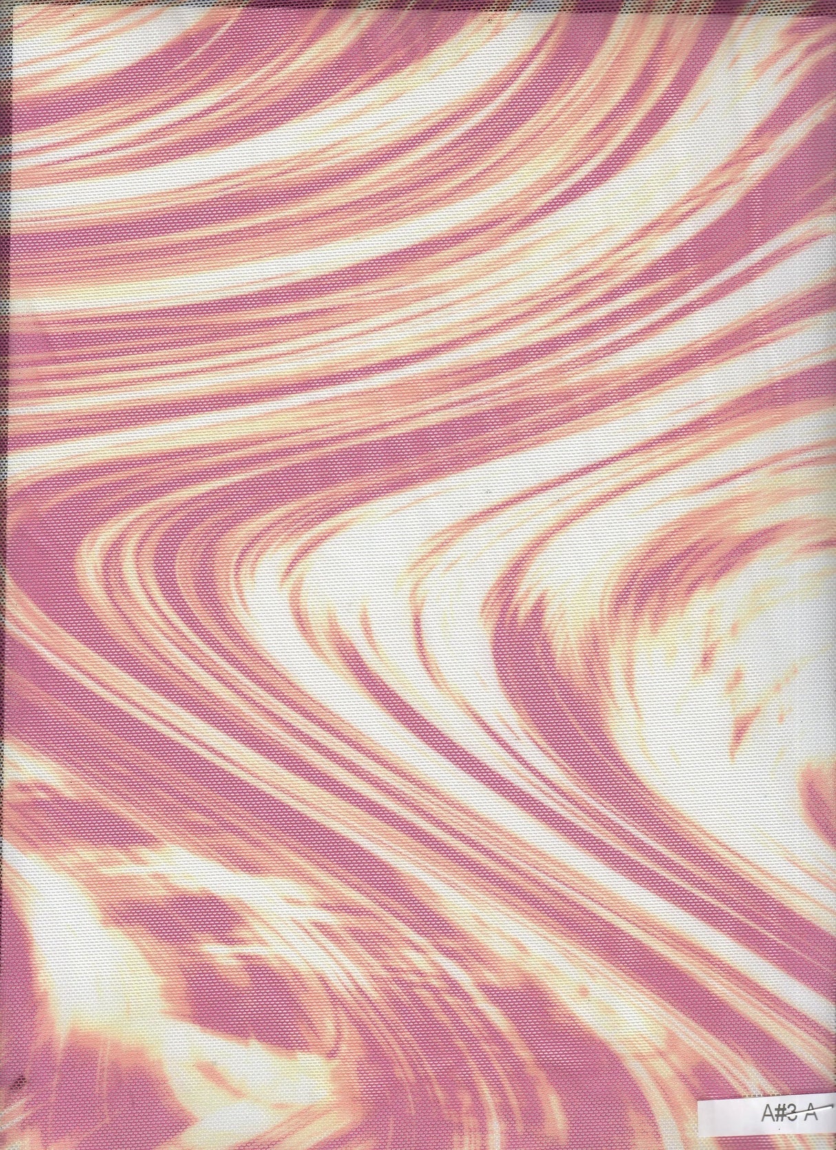 1 Yard Digital Abstract Mesh Knit Fabric, 54'' Wide Polyester Spandex Blend